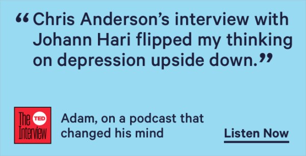 Johann Hari challenges the way we think about depression